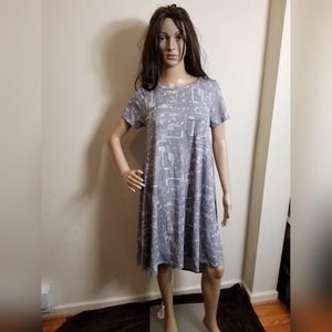 LuLaRoe Gray High Low Dress